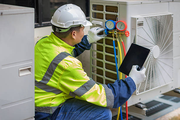 Professional Air Conditioning Repair technician working in Rye Beach, NH